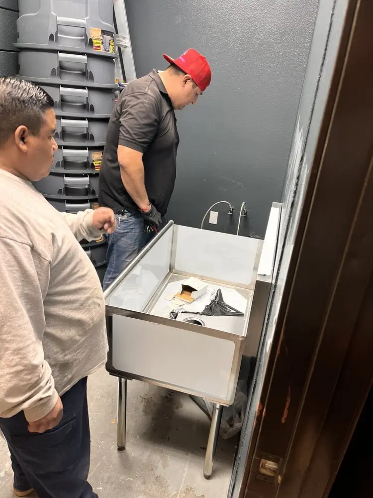 Commercial plumbing and sink installation in Northlake